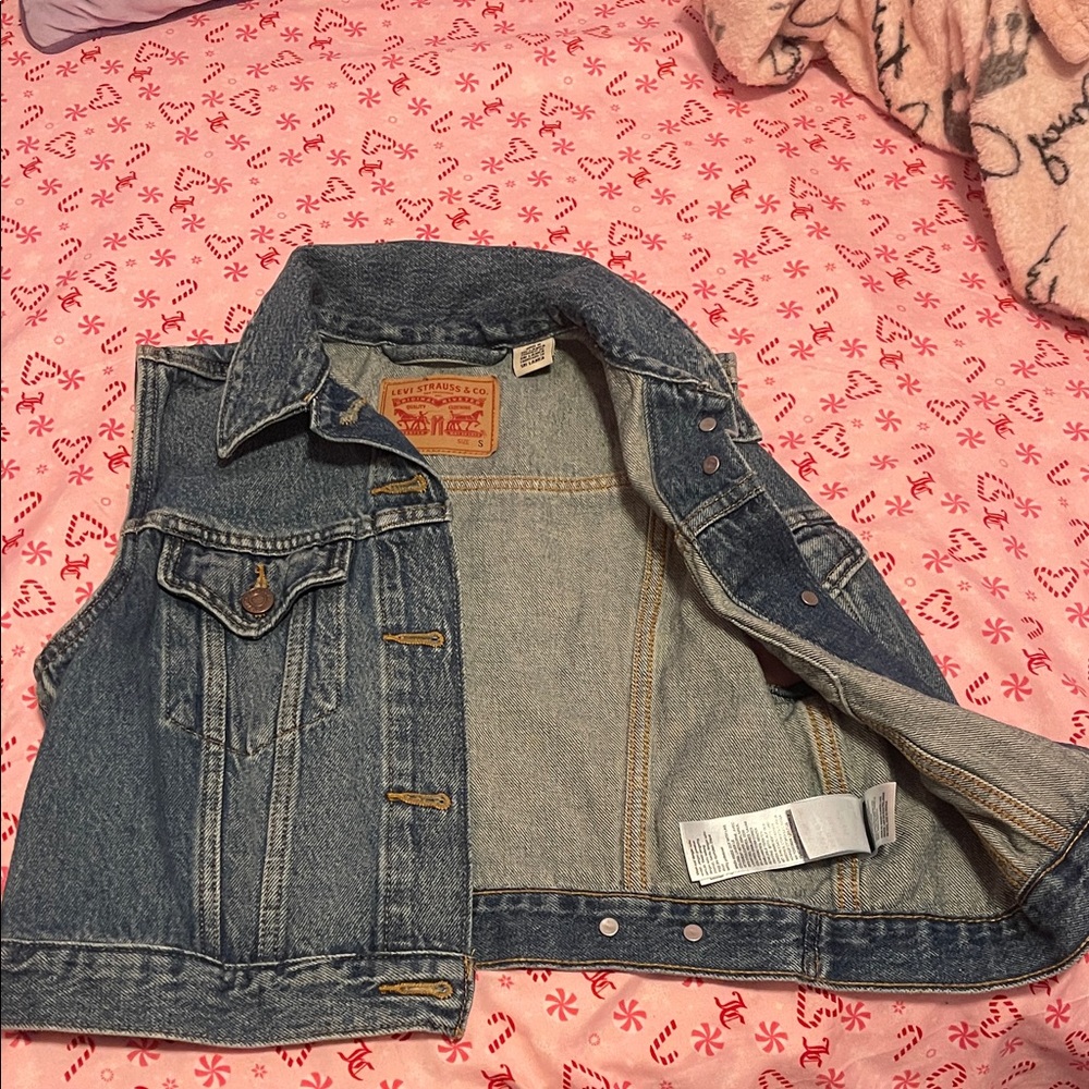Levi's Classic Blue Denim Vest